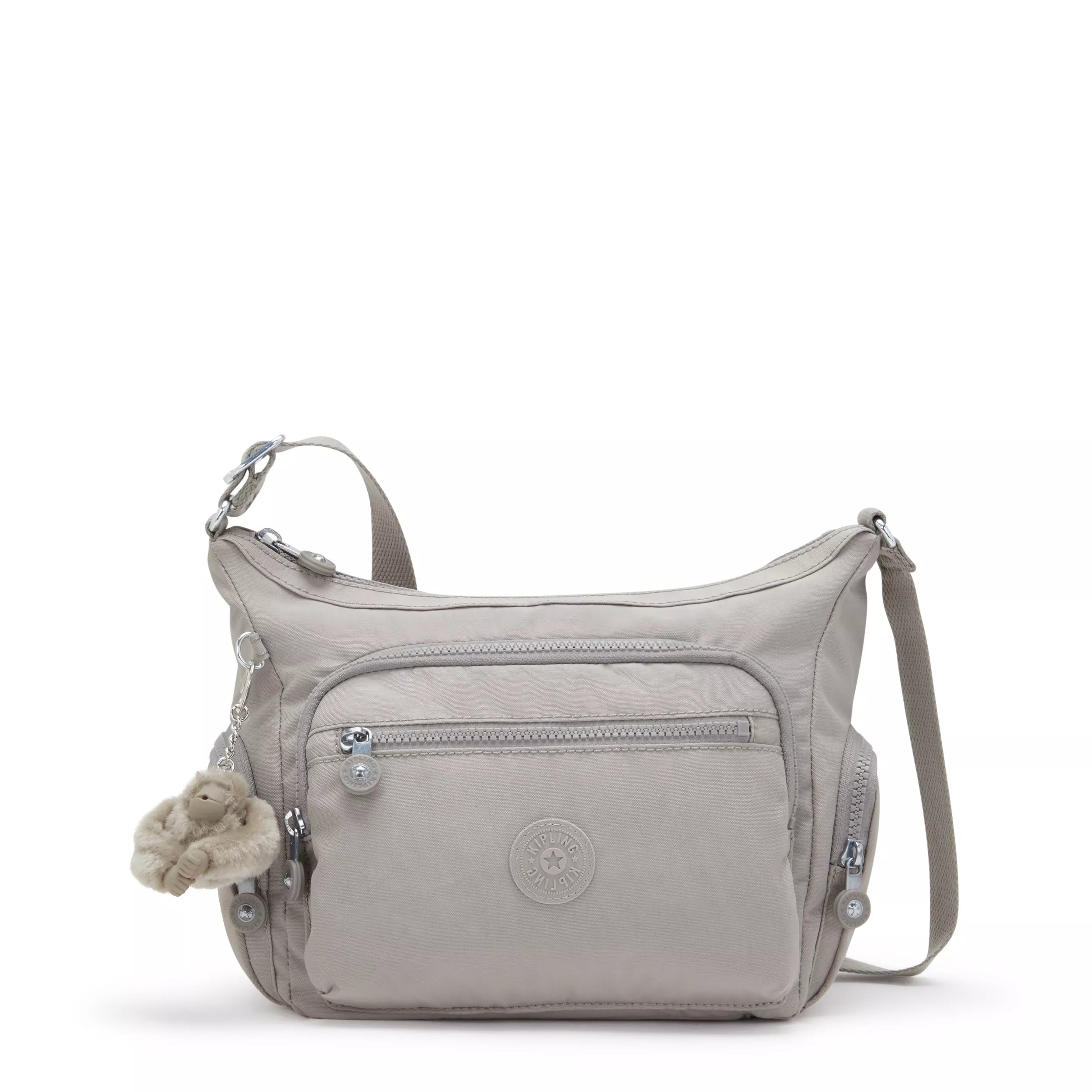 Kipling Gabbie S in Grey Gris — front view