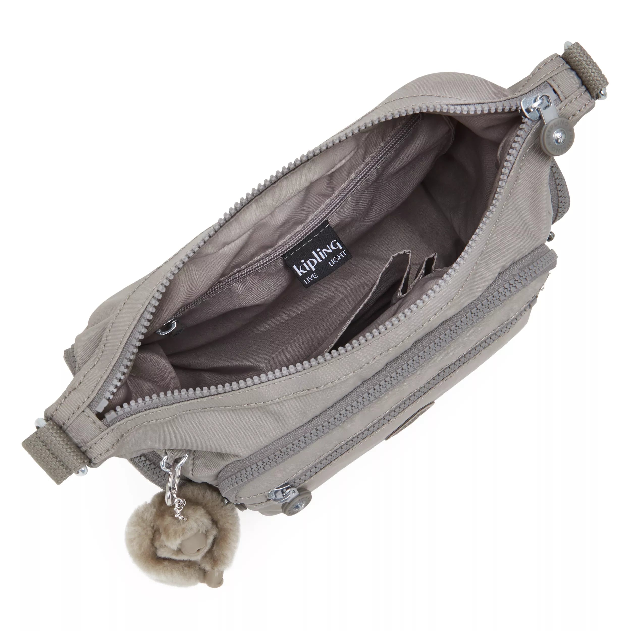 Kipling Gabbie S in Grey Gris — angle view 3