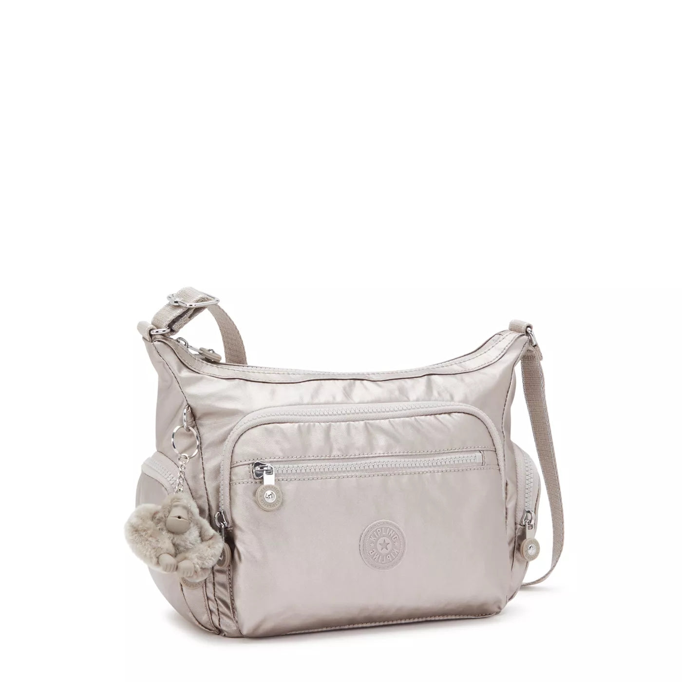 Kipling Gabbie S in Metallic Glow — angle view 3