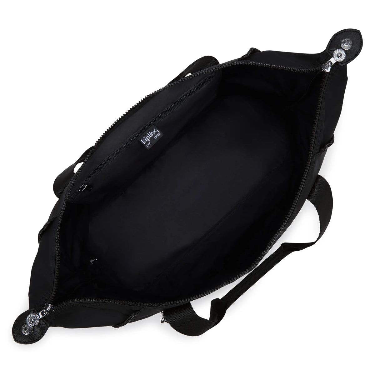 Kipling Art Medium Tote Bag in Infinite Black — interior view