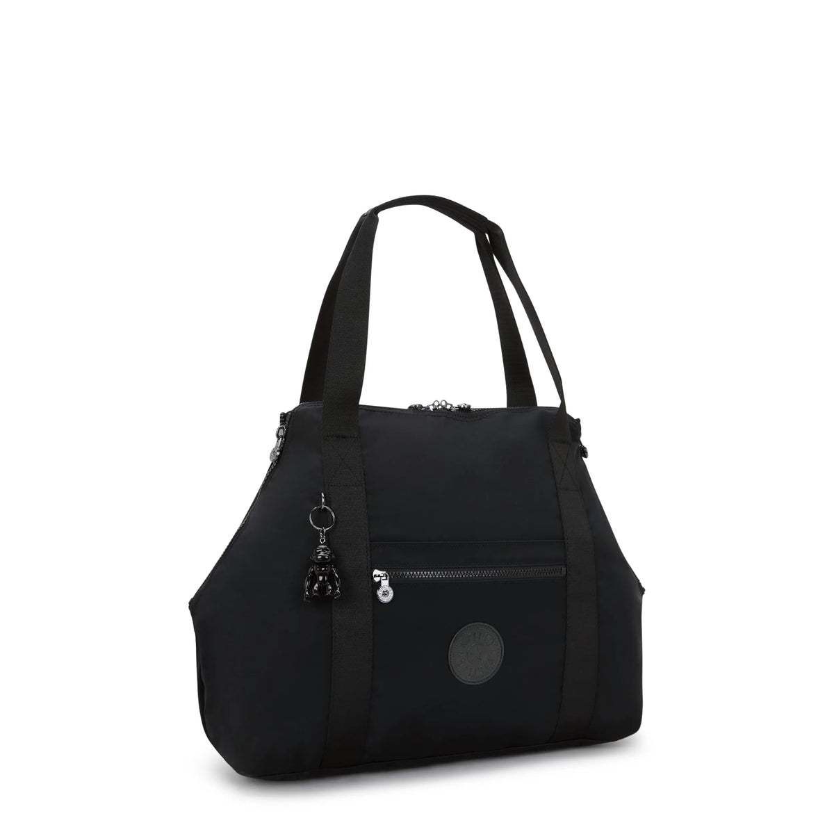 Kipling Art Medium Tote Bag in Infinite Black — detail view