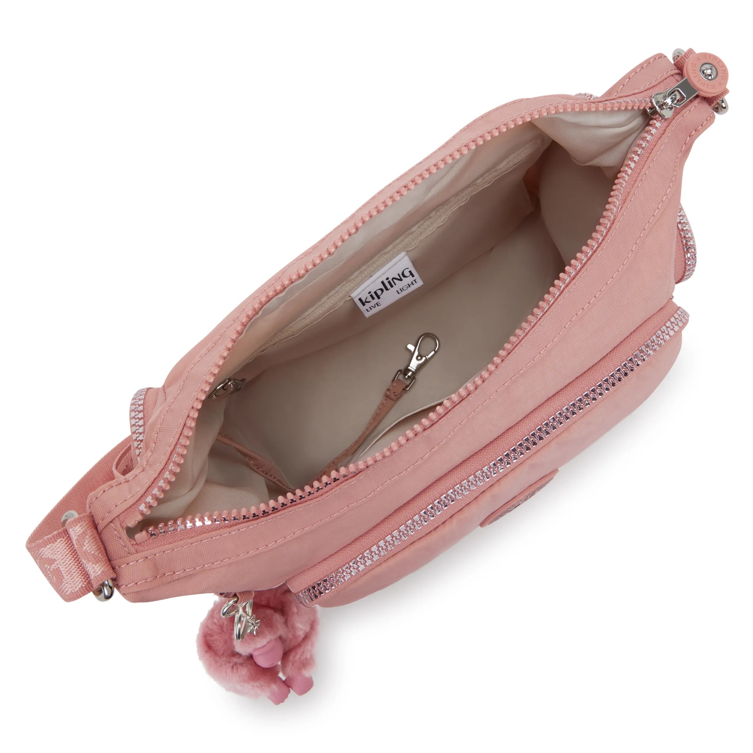 Kipling Gabb S in Glorious Pink — angle view 3