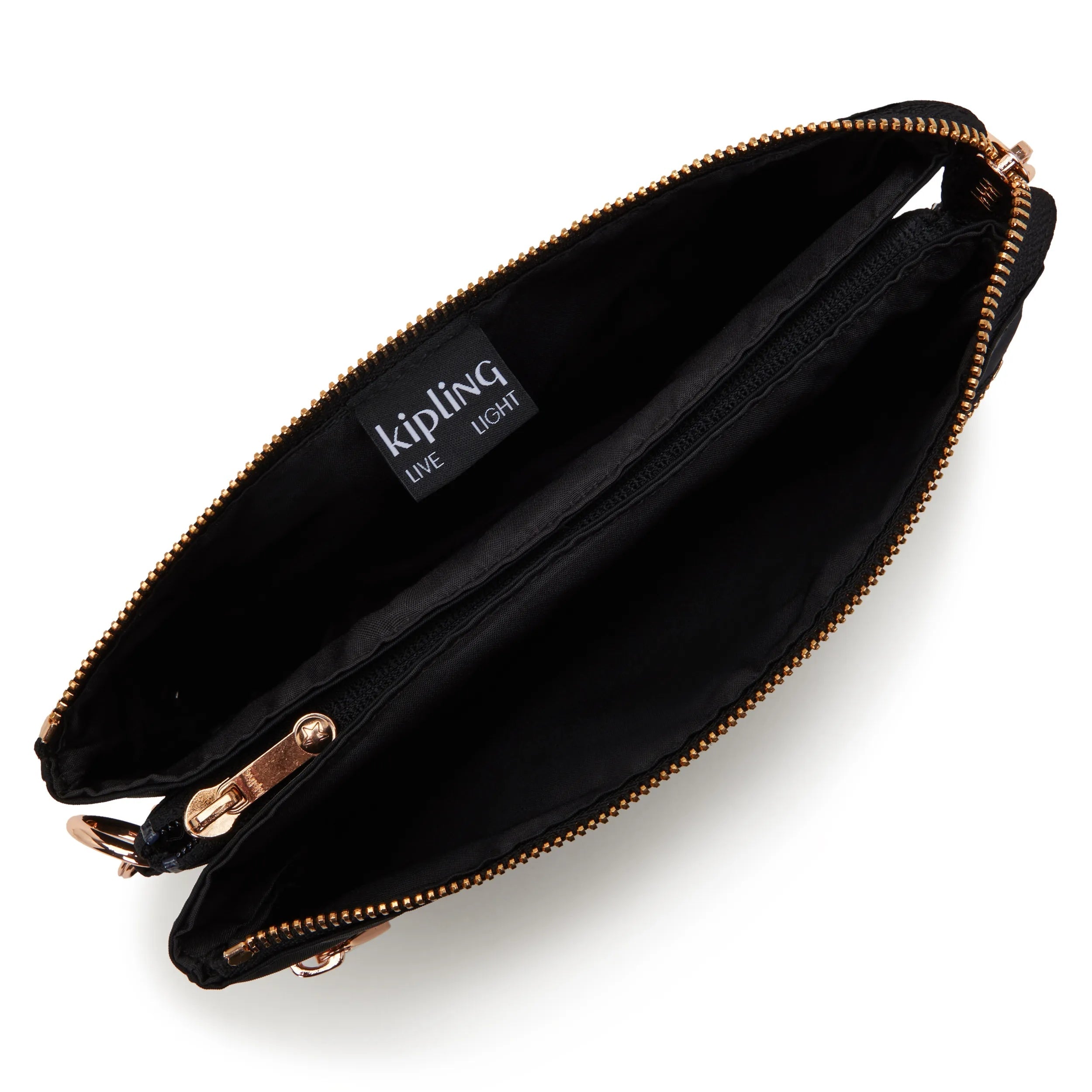 Kipling Riri Zip in Black Rose Spice — angle view 3
