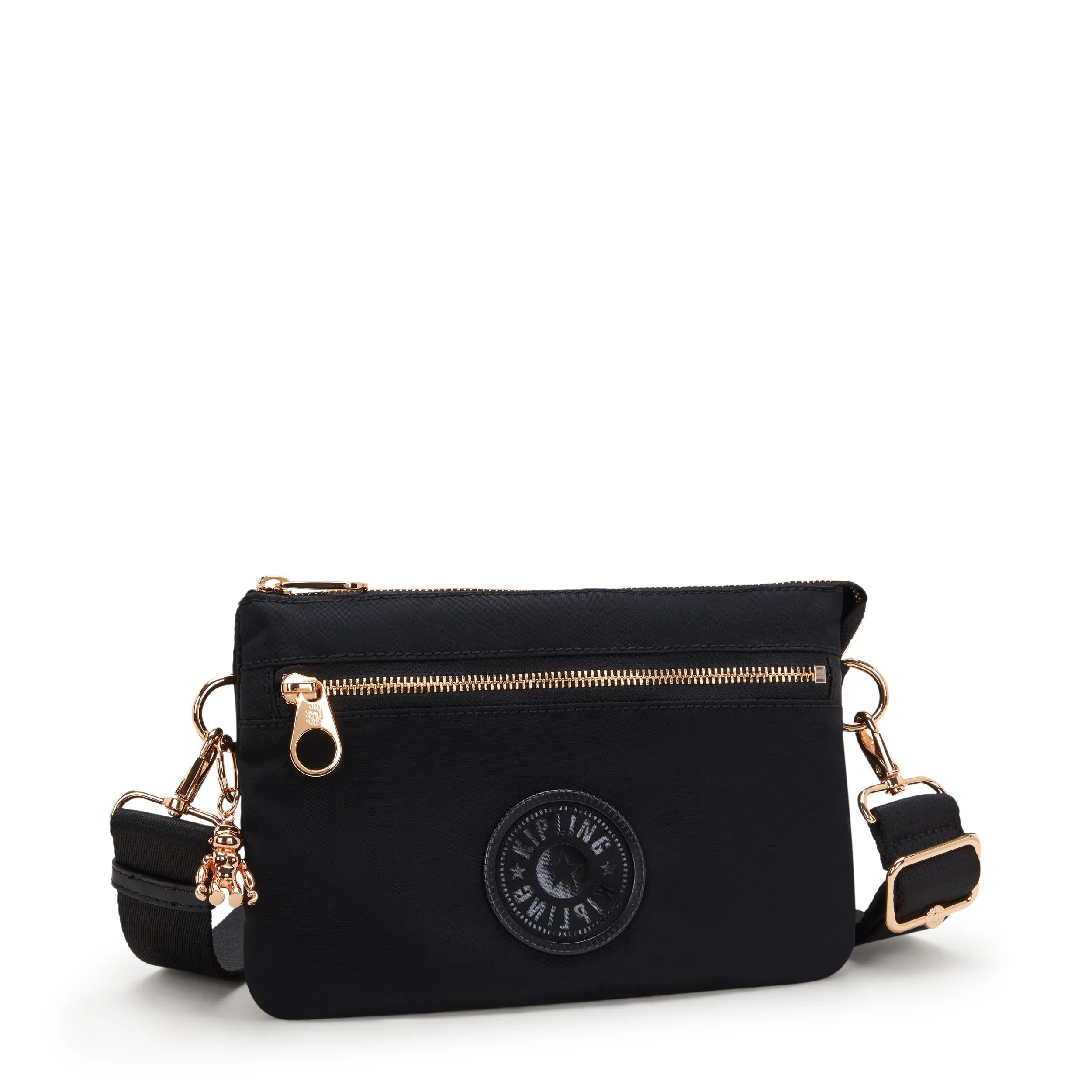 Kipling Riri Zip in Black Rose Spice — interior view