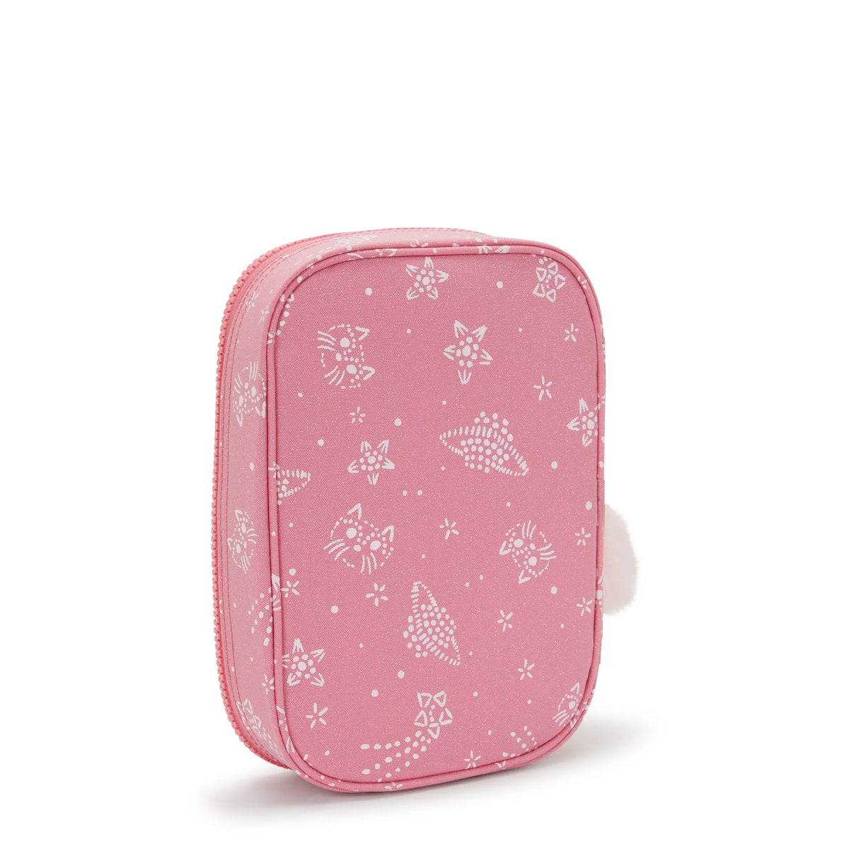 Kipling 100 Pens Case in Glitter Cats — back view
