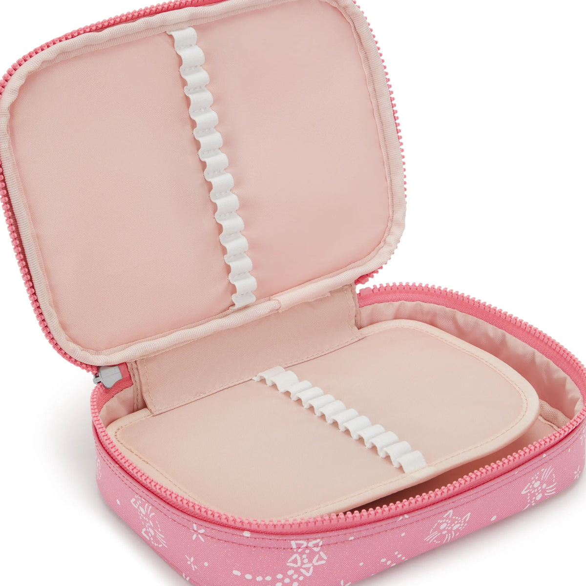 Kipling 100 Pens Case in Glitter Cats — interior view 2