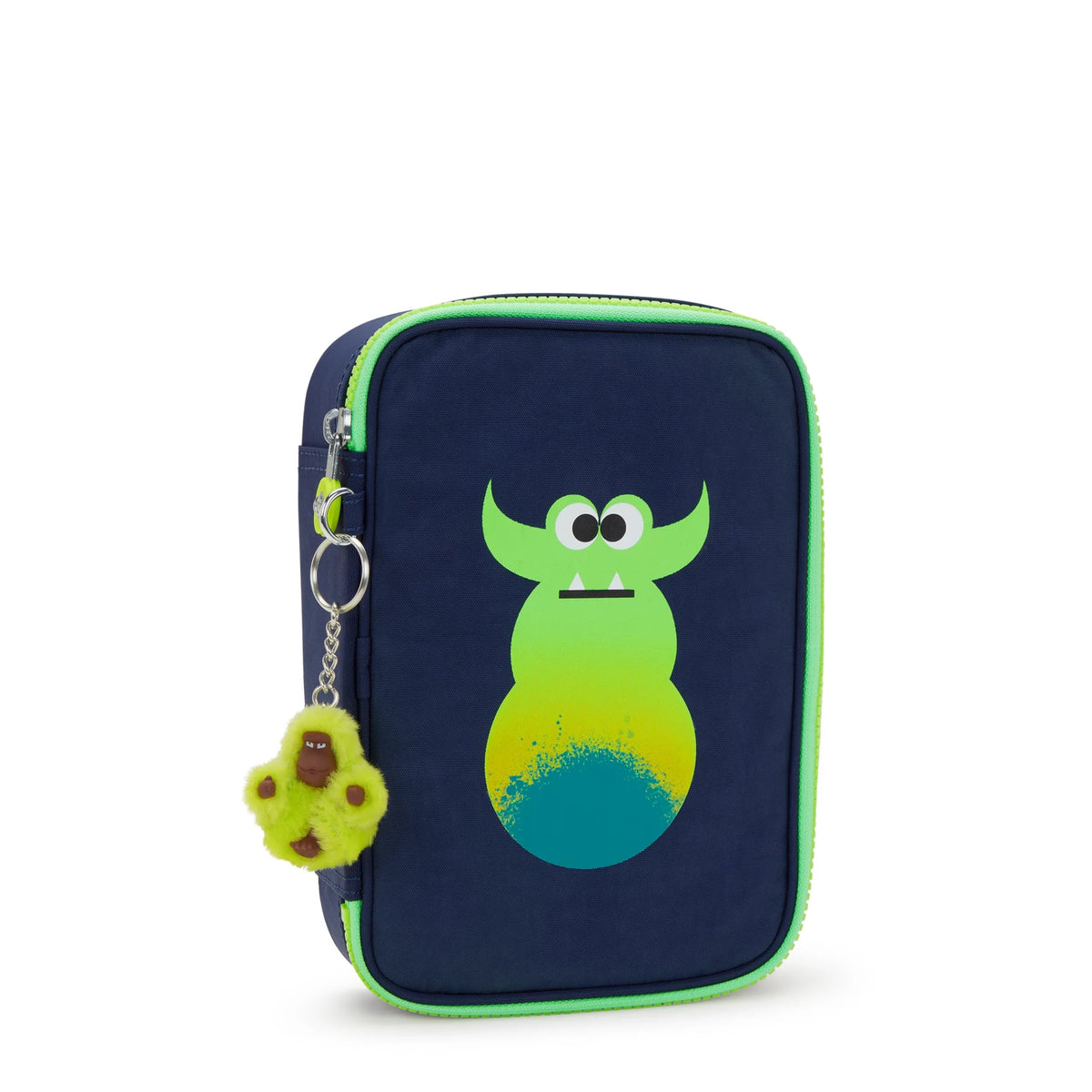 Kipling 100 Pens Case in Monster March — angle view