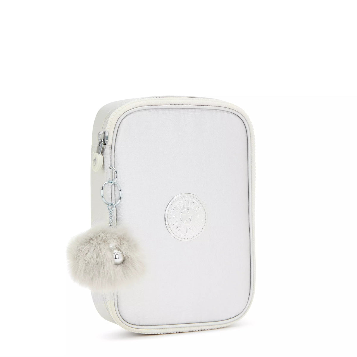 Kipling 100 Pens Case in Candy Metallic — angle view