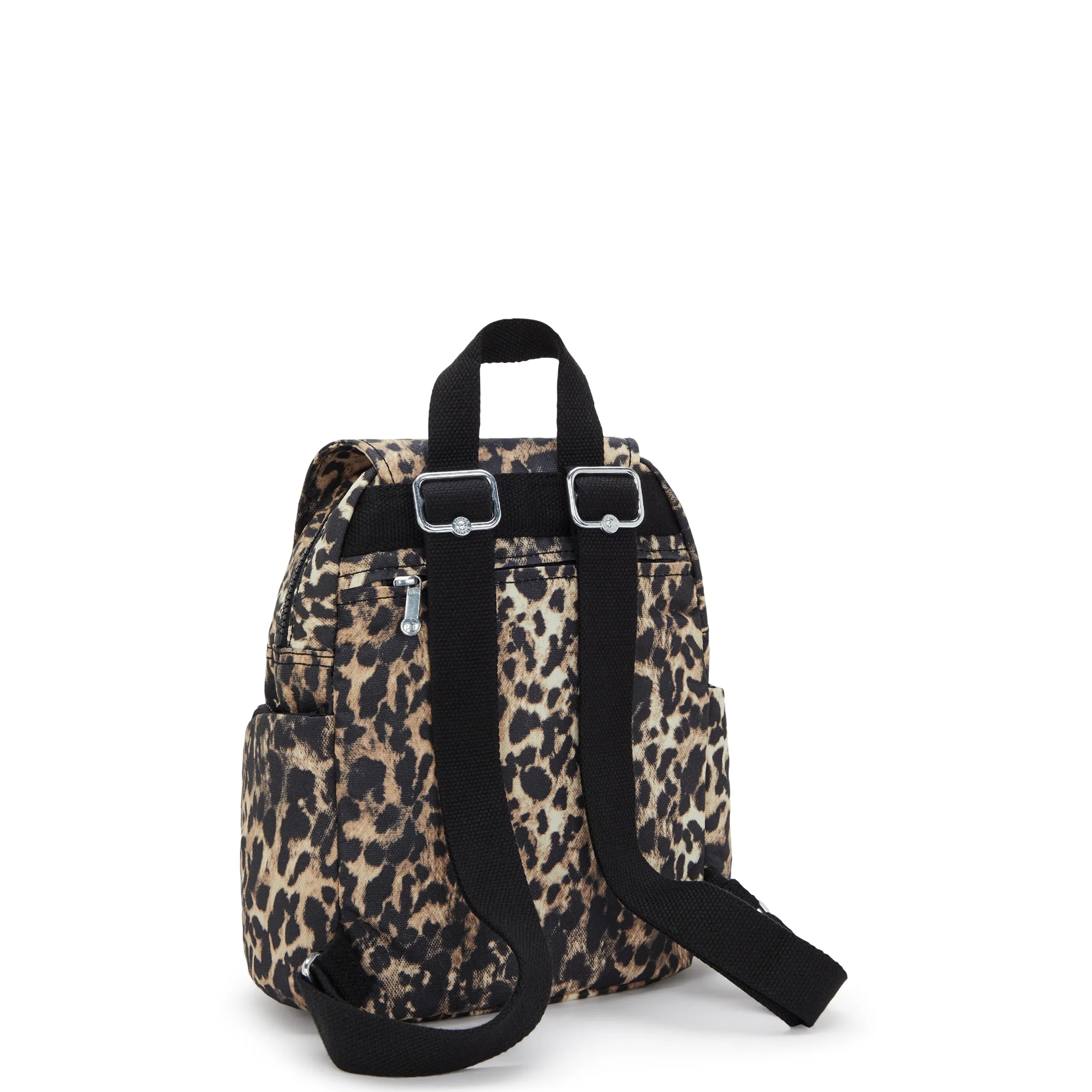 Kipling City Zip Mini in Wild Leopard — angle view 2