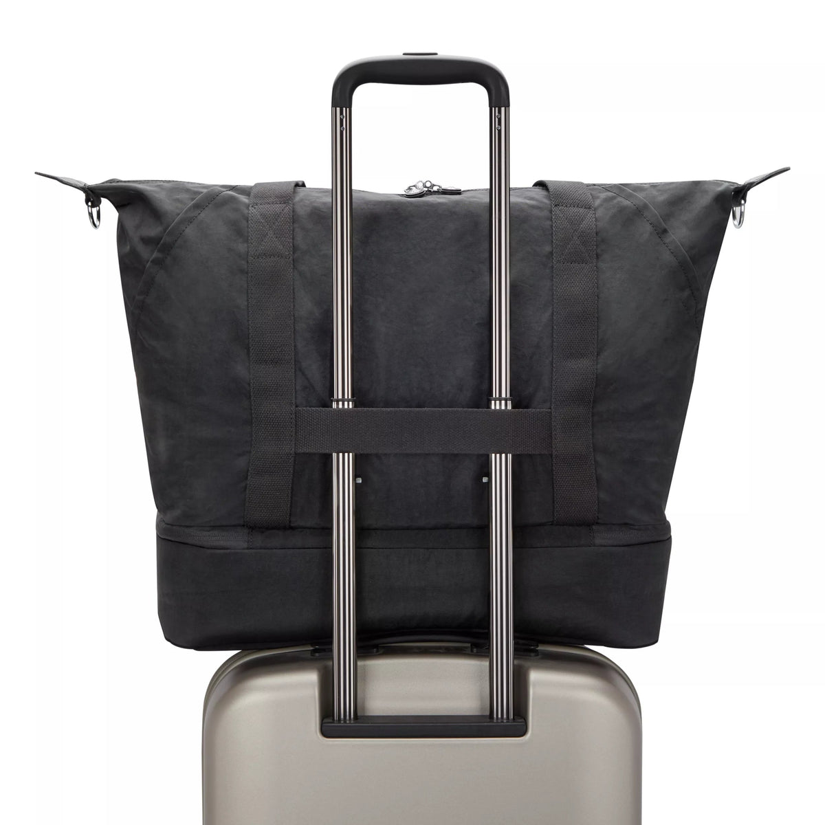 Kipling Art M Weekender in Black Noir — detail view 2