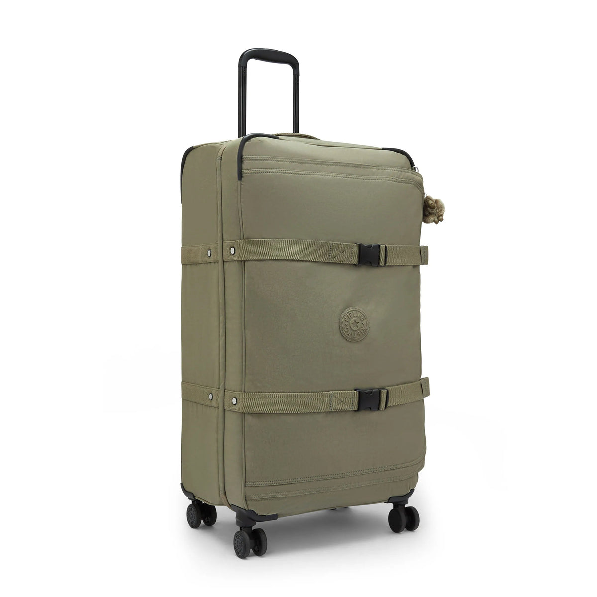 Kipling Spontaneous Large Rolling Luggage in Almost Sage — angle view 2