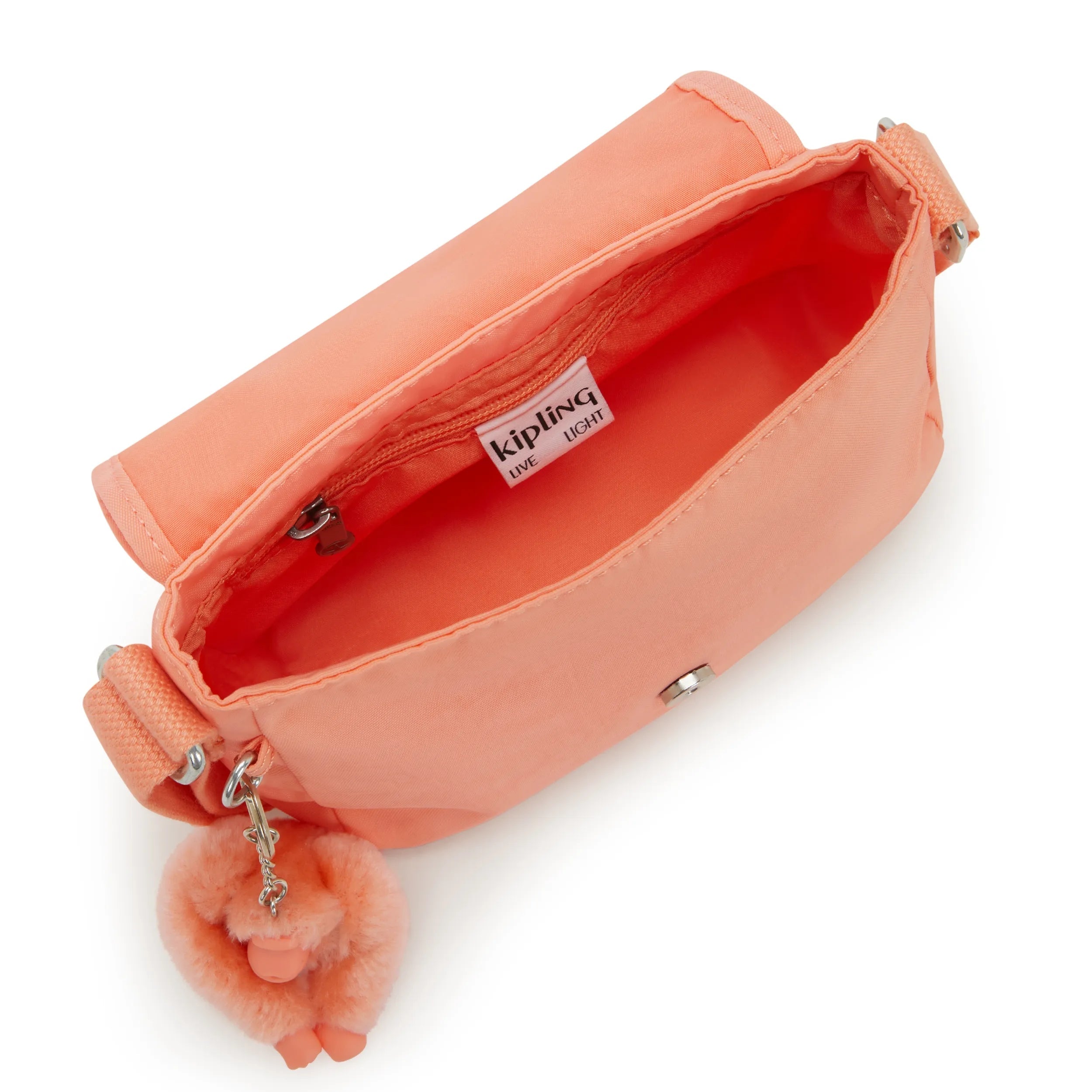 Kipling Sabian in Pinky Orange — angle view 3