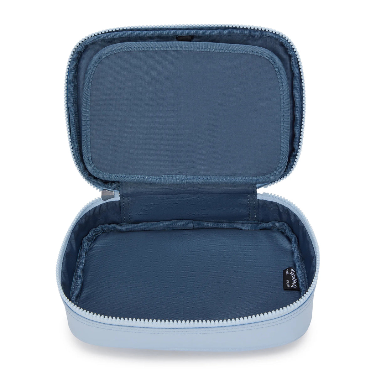Kipling 100 Pens Case in Bloom Crush Metallic — interior view