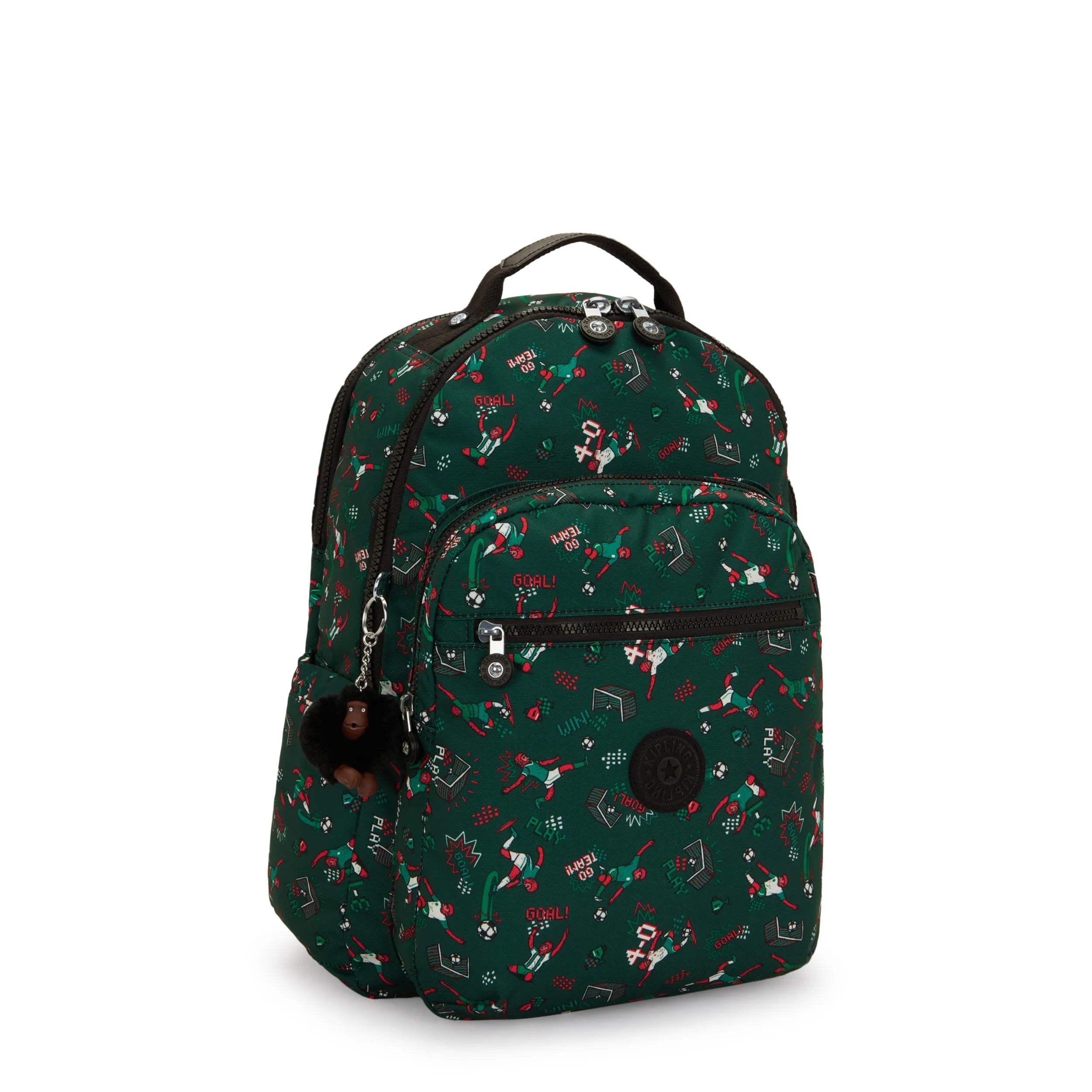 Kipling Seoul Lap in Soccer Print — angle view 3