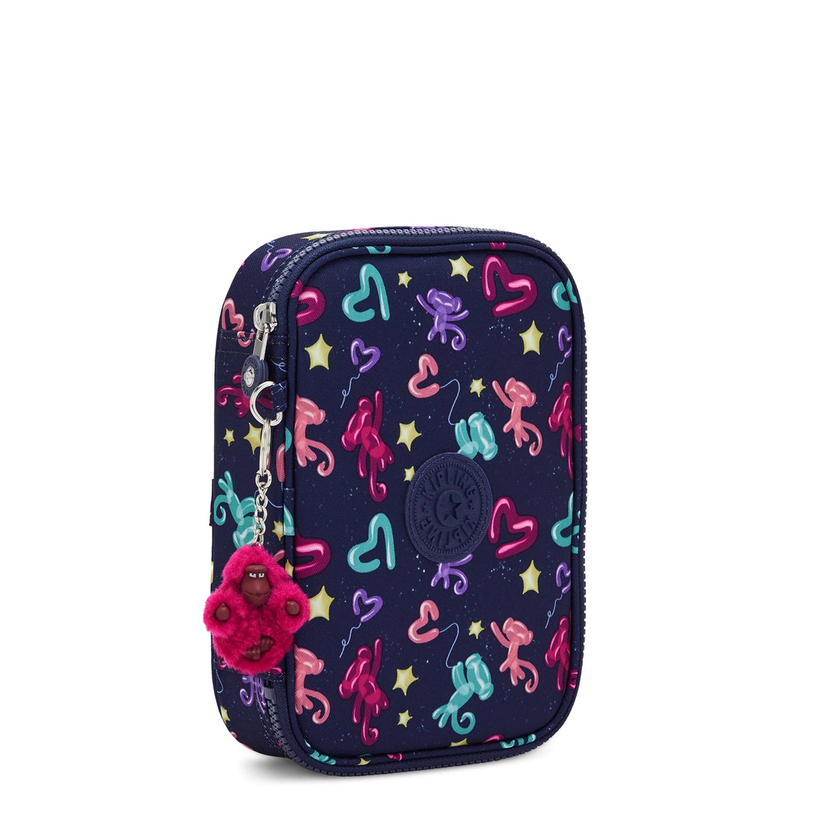 Kipling 100 Pens Case in Balloon Monkey — angle view 2