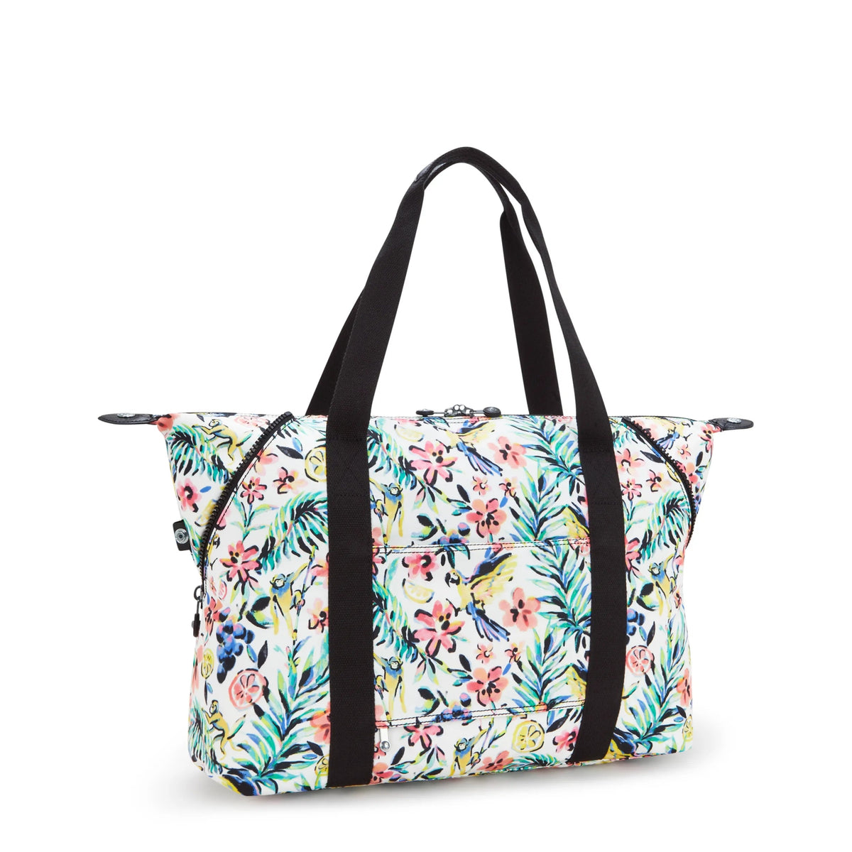 Kipling Art Medium Tote Bag in Cocktail Floral — back view