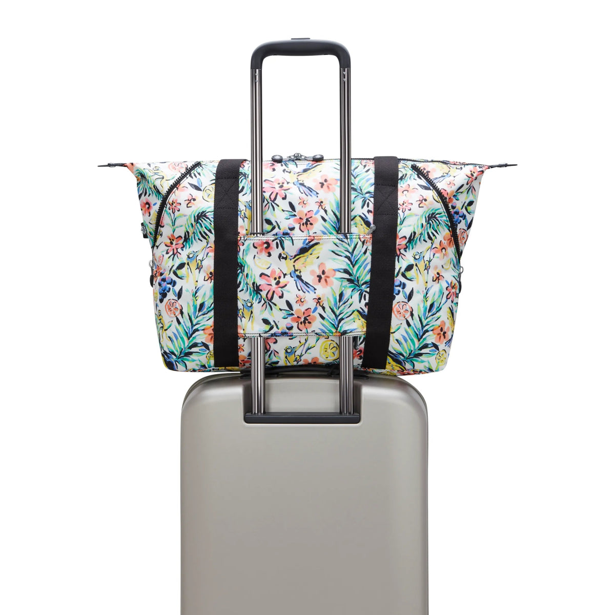 Kipling Art Medium Tote Bag in Cocktail Floral — lifestyle