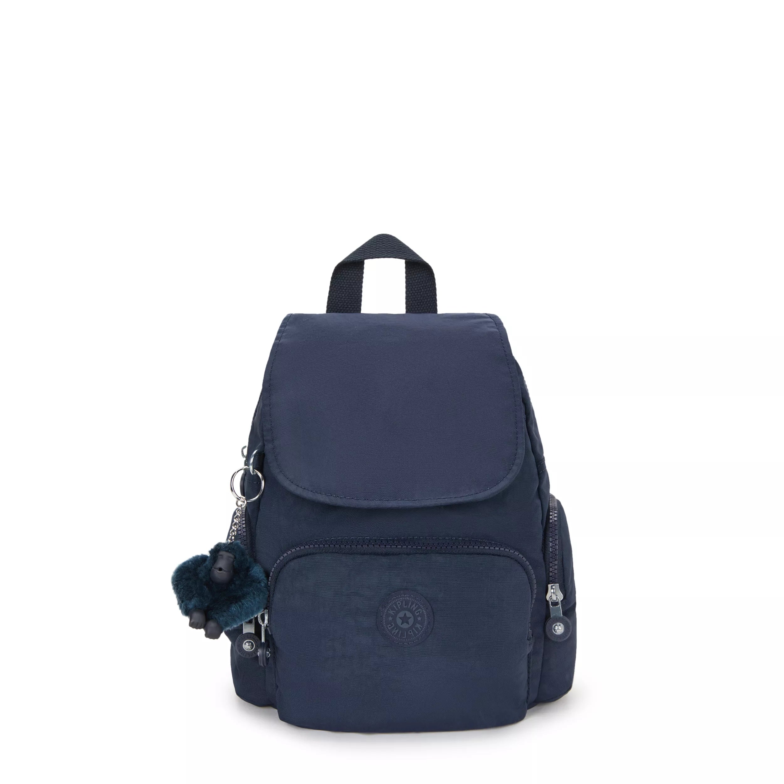 Kipling City Zip Mini in Blue Bleu 2 — front view