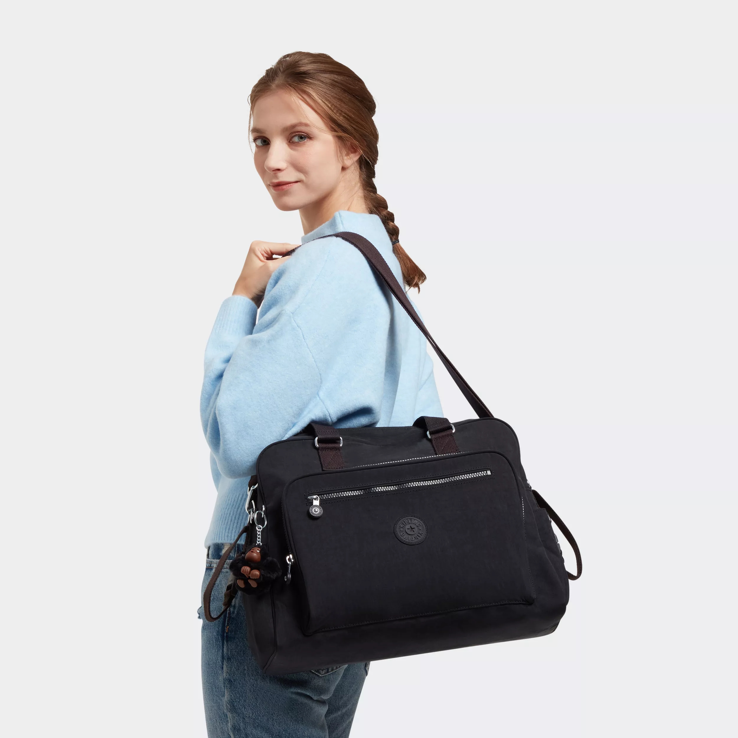 Kipling Alanna in Black Tonal — back view