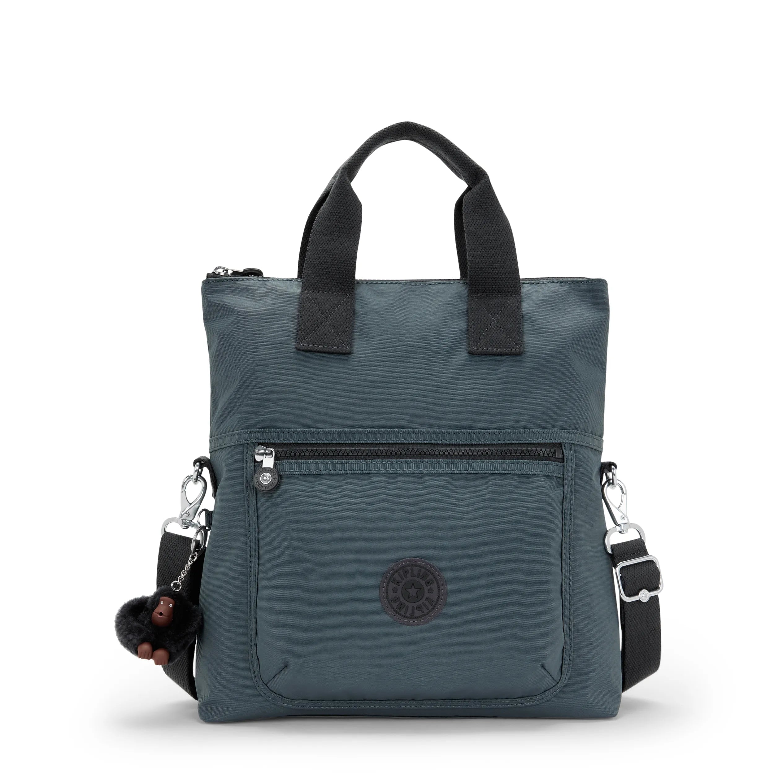Kipling Eleva in Nocturnal Grey M — front view