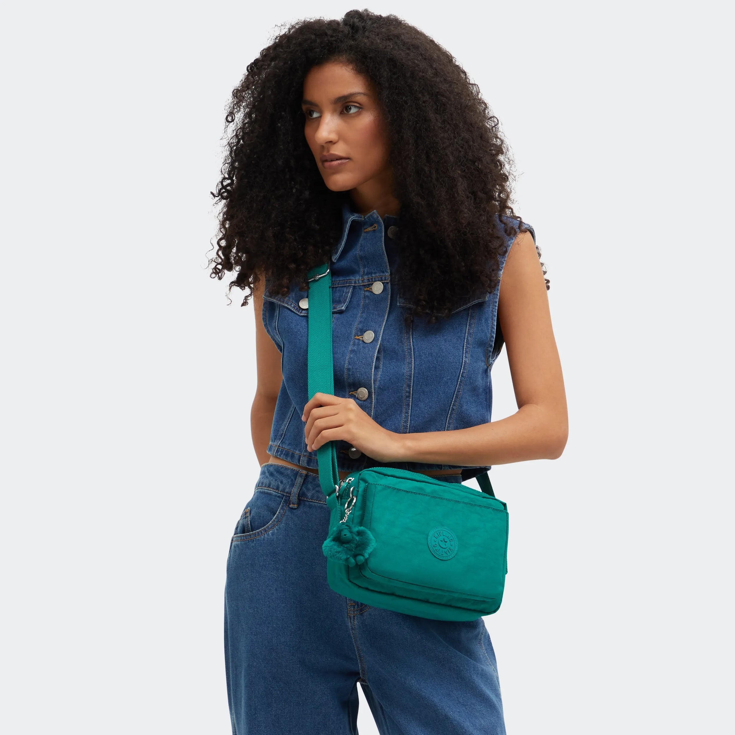 Kipling Abanu M in Outspoken Green — back view