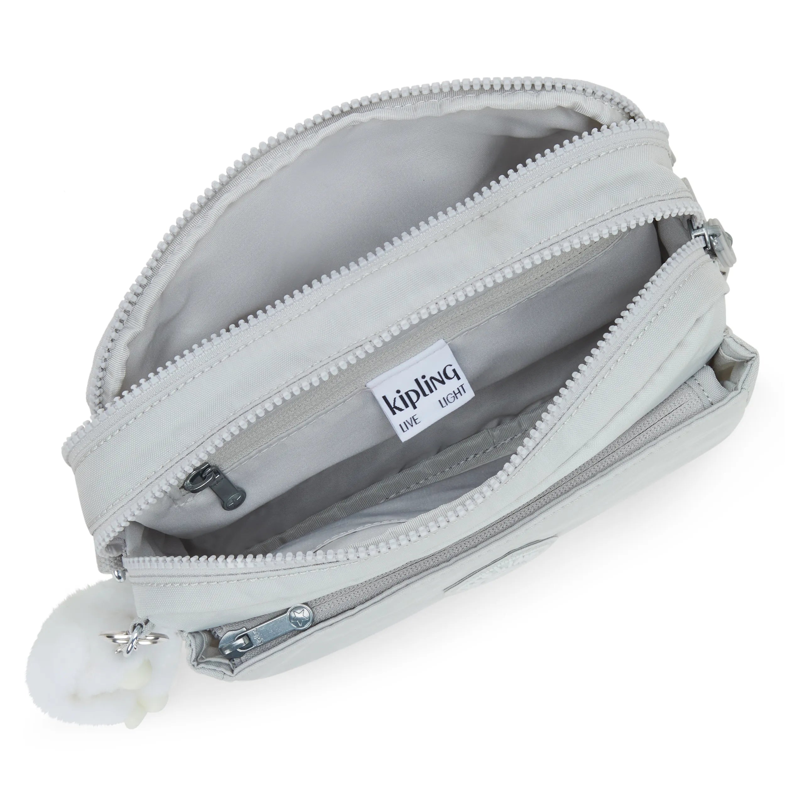 Kipling Abanu M in Easy Grey — angle view 3
