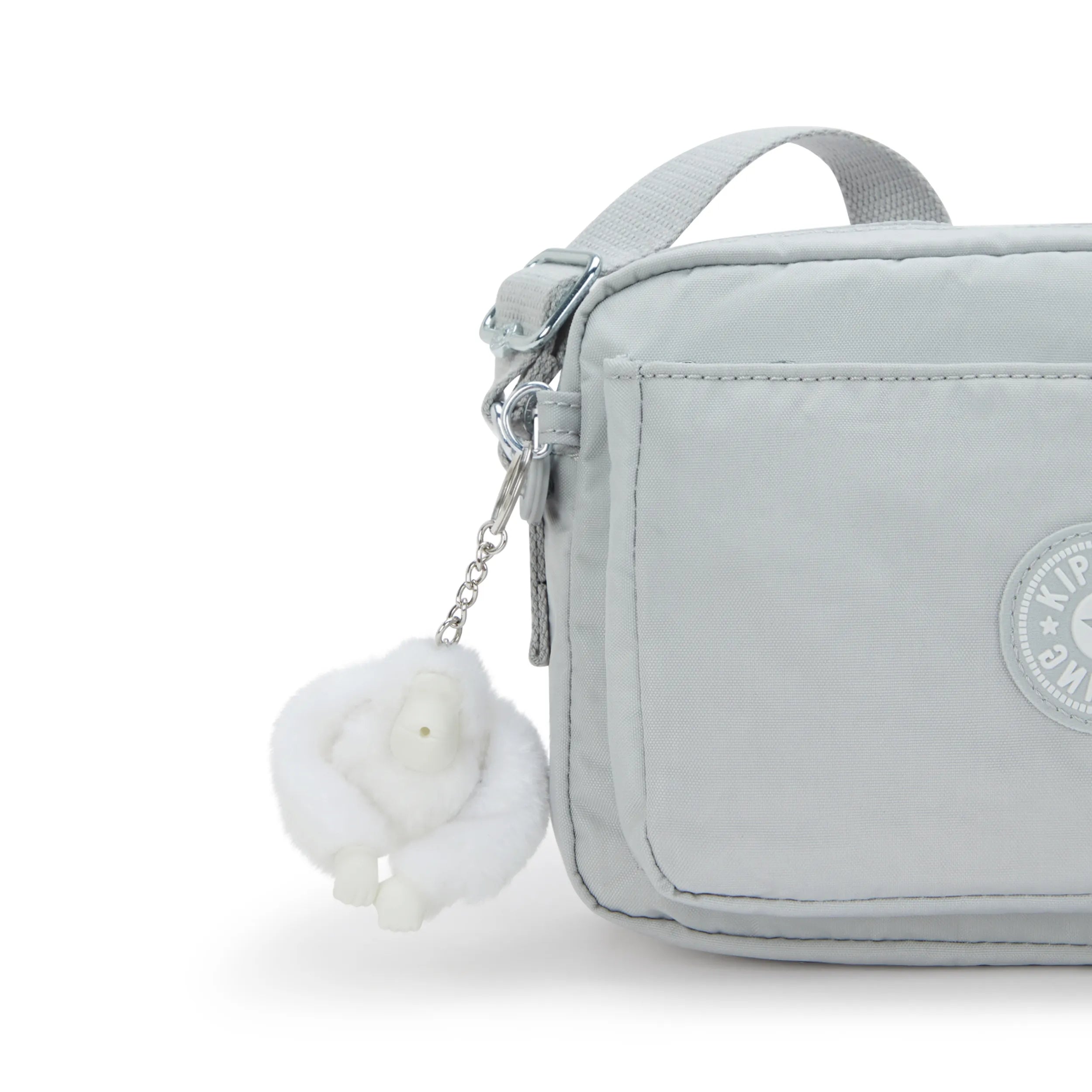 Kipling Abanu M in Easy Grey — detail view