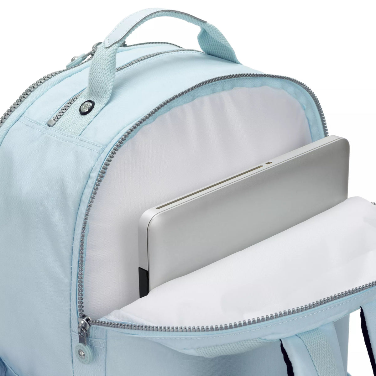 Kipling Seoul Extra Large 17" Laptop Backpack in Bridal Blue — interior view 2