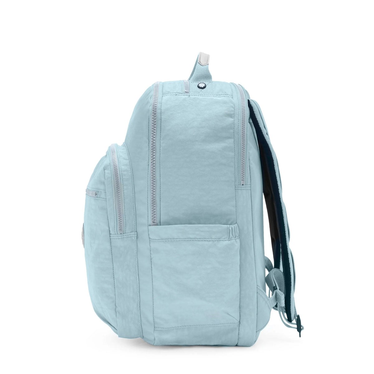 Kipling Seoul Extra Large 17" Laptop Backpack in Bridal Blue — side view