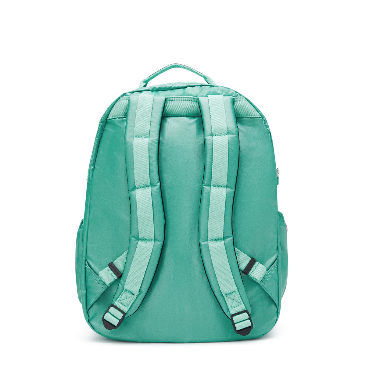 Kipling Seoul Extra Large 17" Laptop Backpack in Oasis Mint Metallic — back view