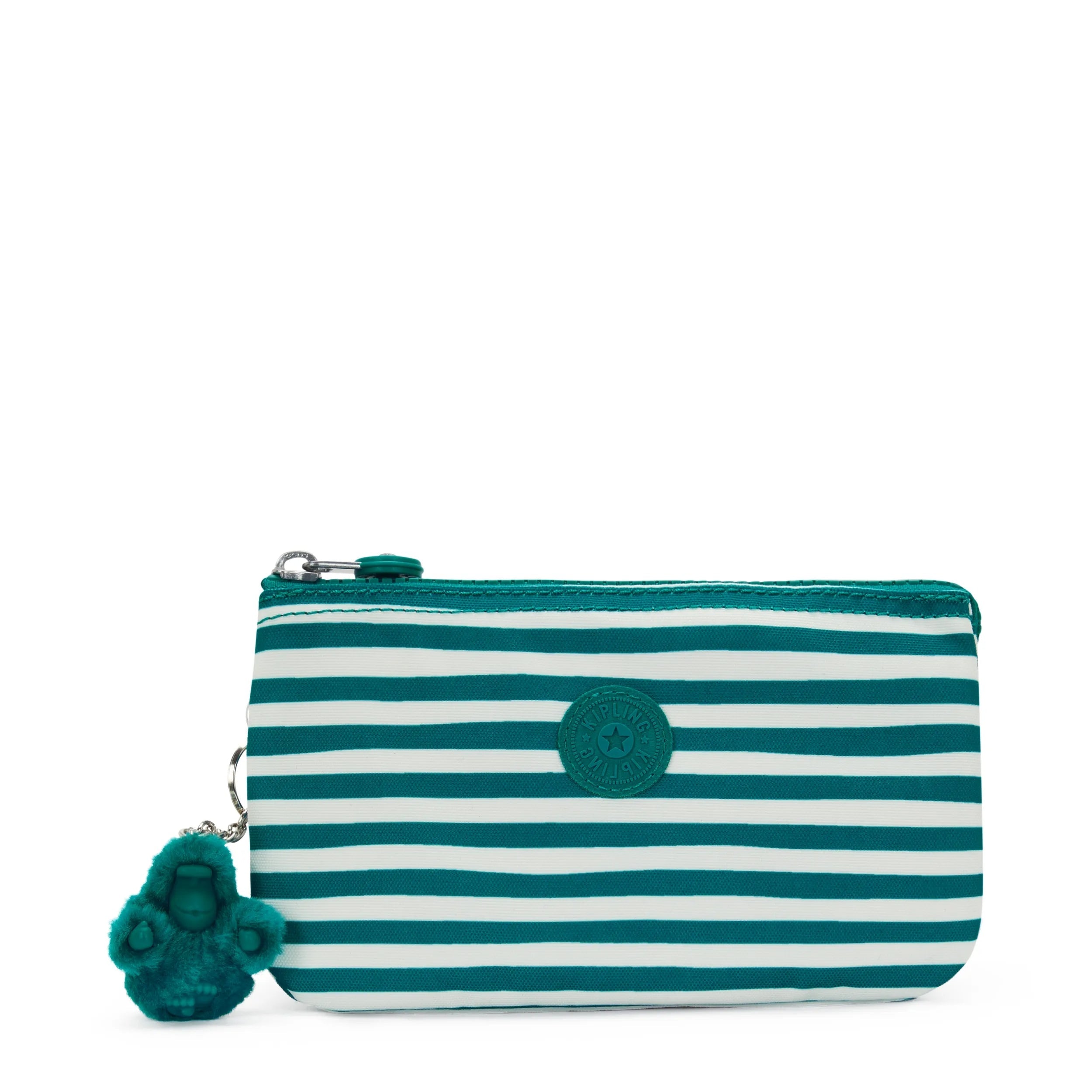 Kipling Creatvty L in Parasol Stripes — front view