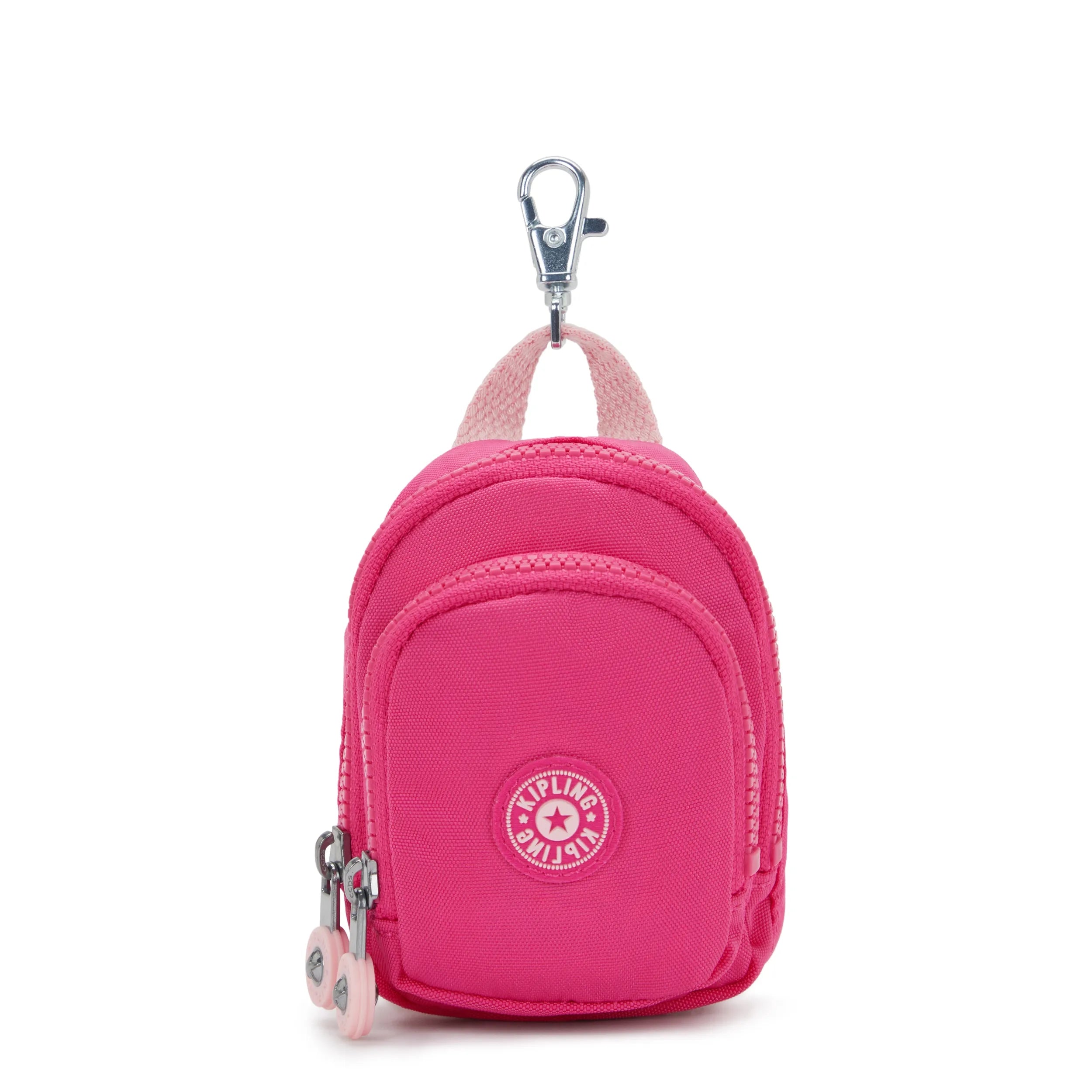 Kipling Mini Seoul in Intense Rose — front view # color_Intense Rose