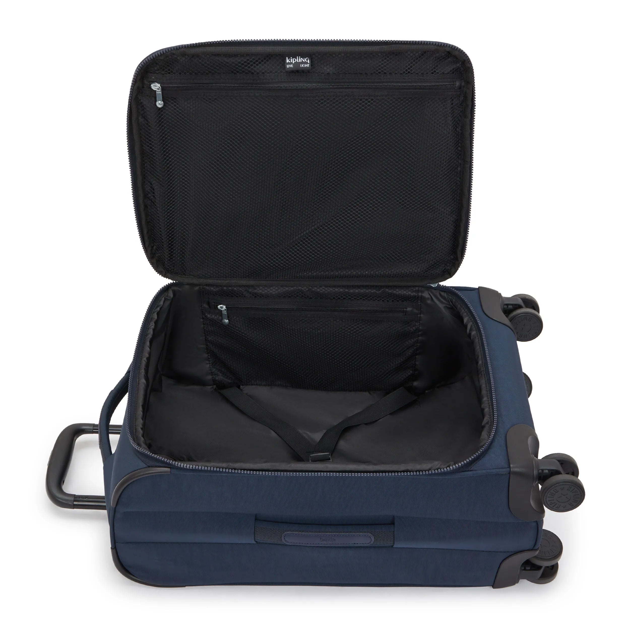 Kipling New Youri Spin S in Blue Bleu 2 — angle view 3