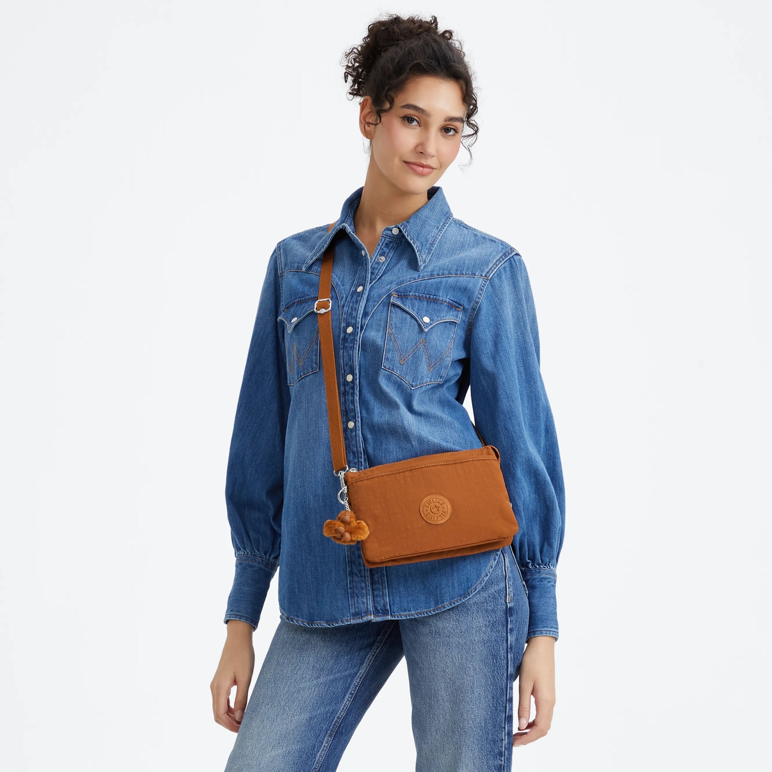 Kipling Riri in Stylish Mokka — back view