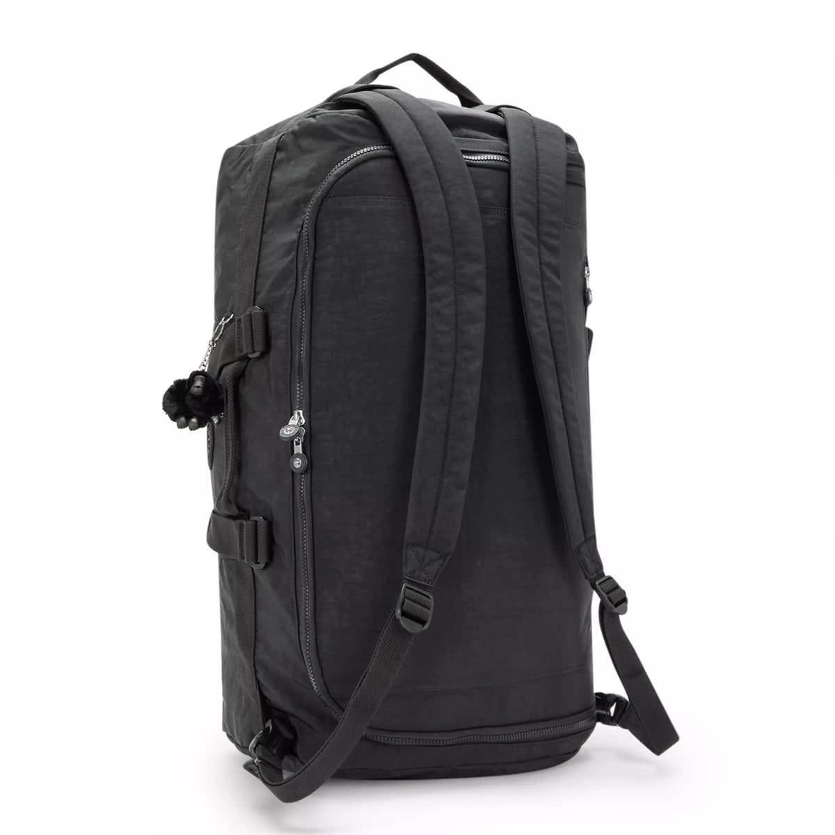 Kipling Jonis Medium Laptop Duffle Backpack in Black Noir — back view
