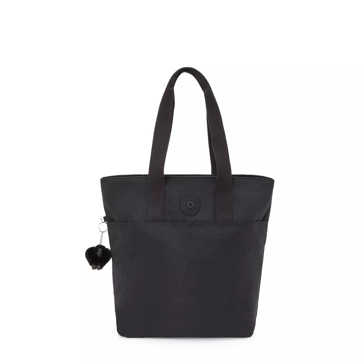 Kipling Hanifa in Black Noir — front view # color_Black Noir