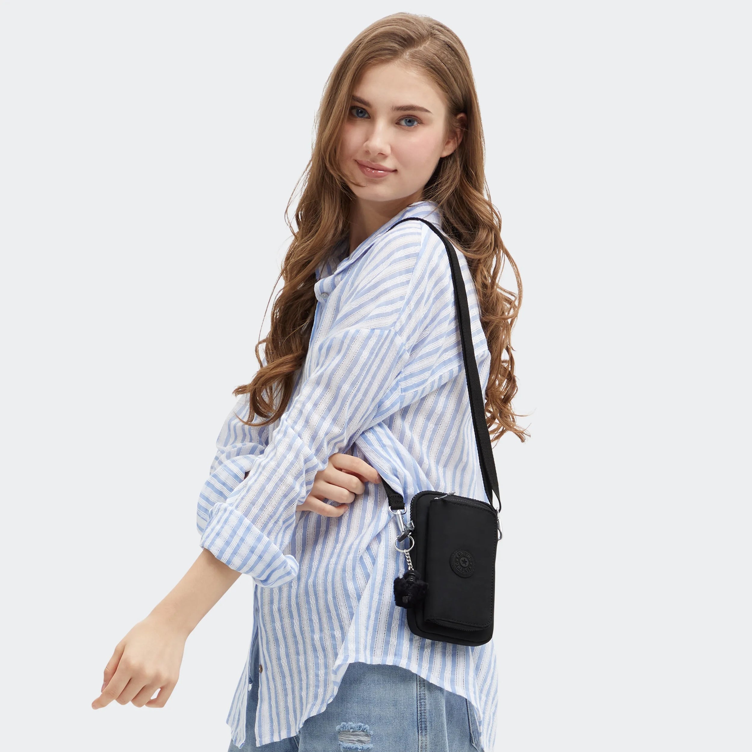 Kipling Telmo in Black Noir — back view