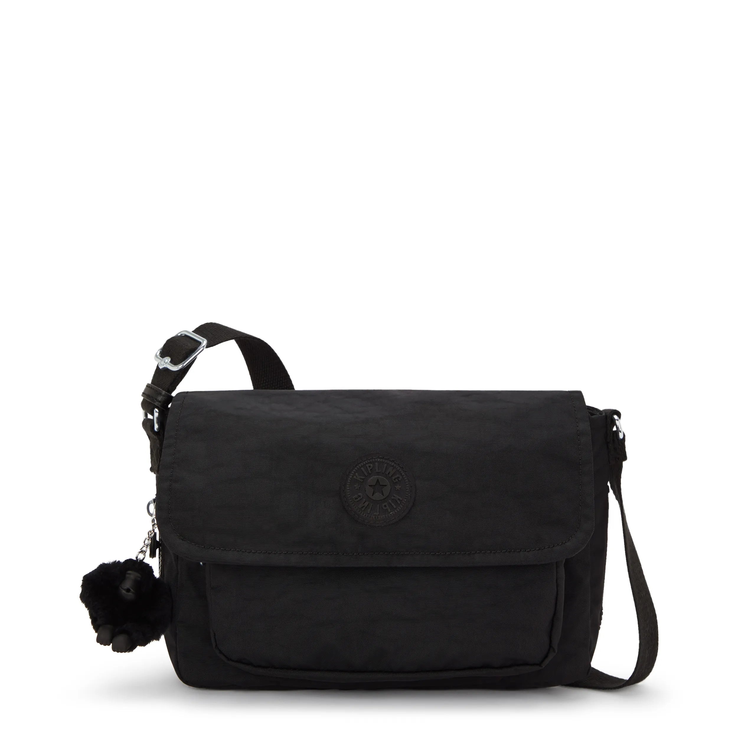 Kipling Dalma in Black Noir — front view # color_Black Noir