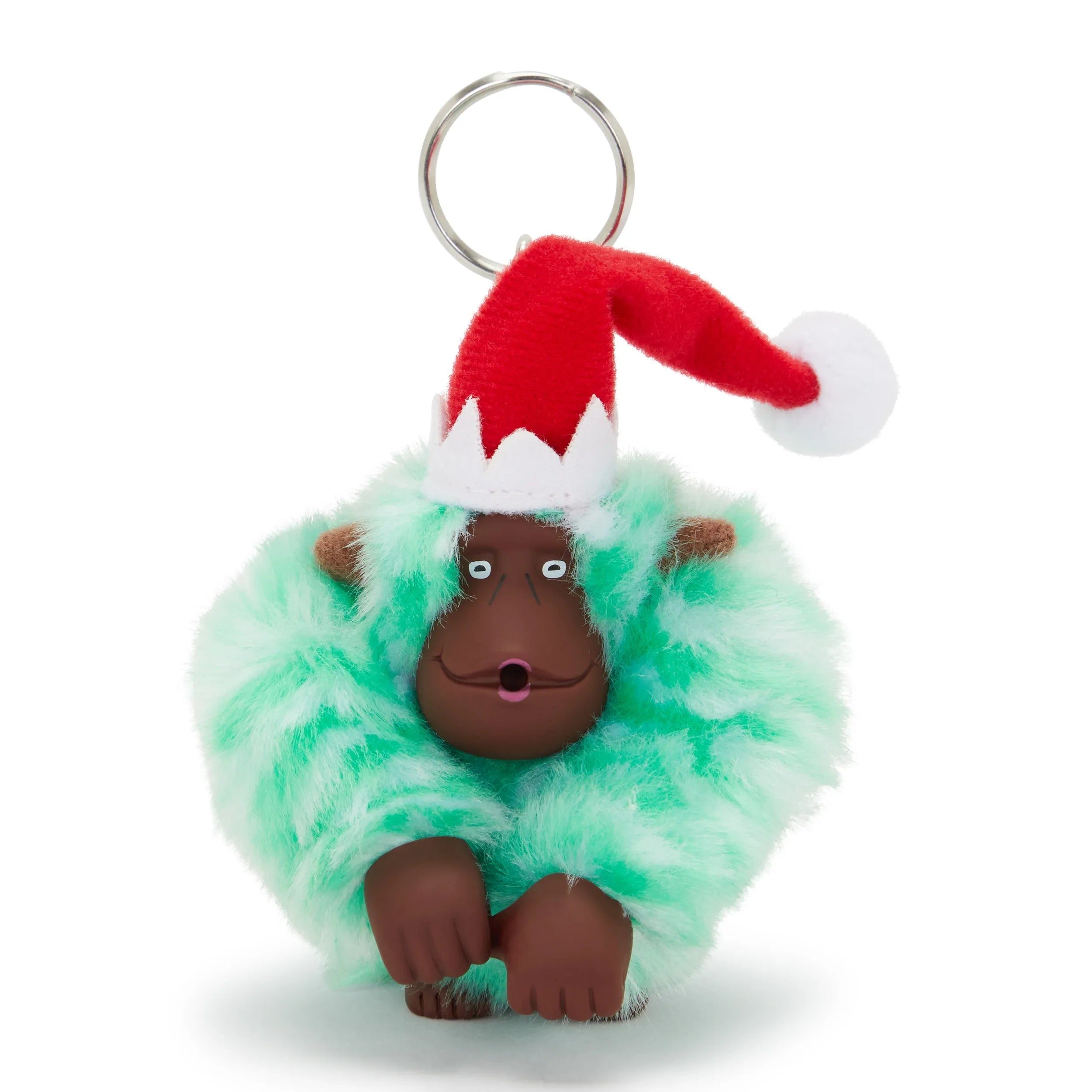 Kipling Elf Monkey M in Elf Green — front view