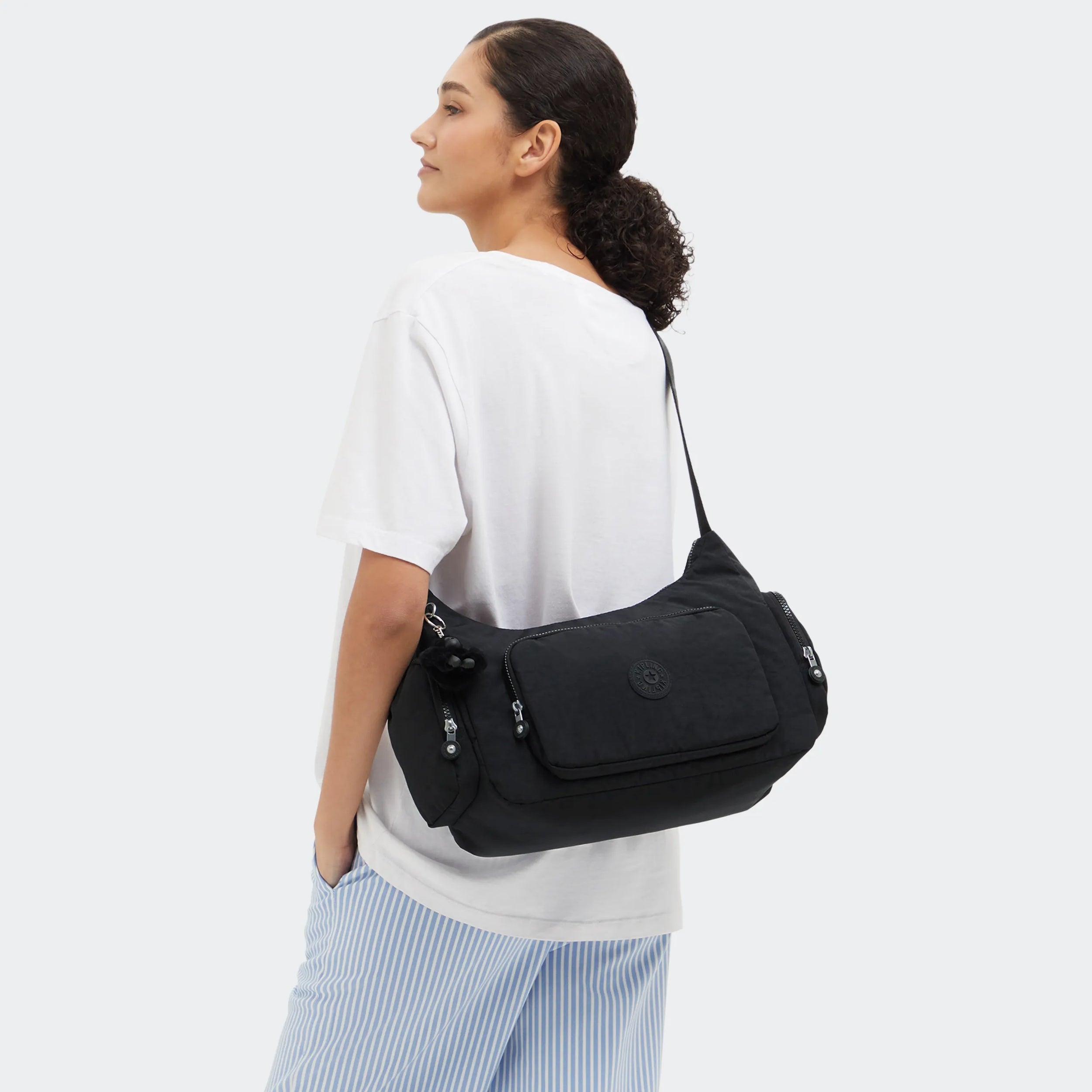 Kipling Gabbina in Black Noir — back view