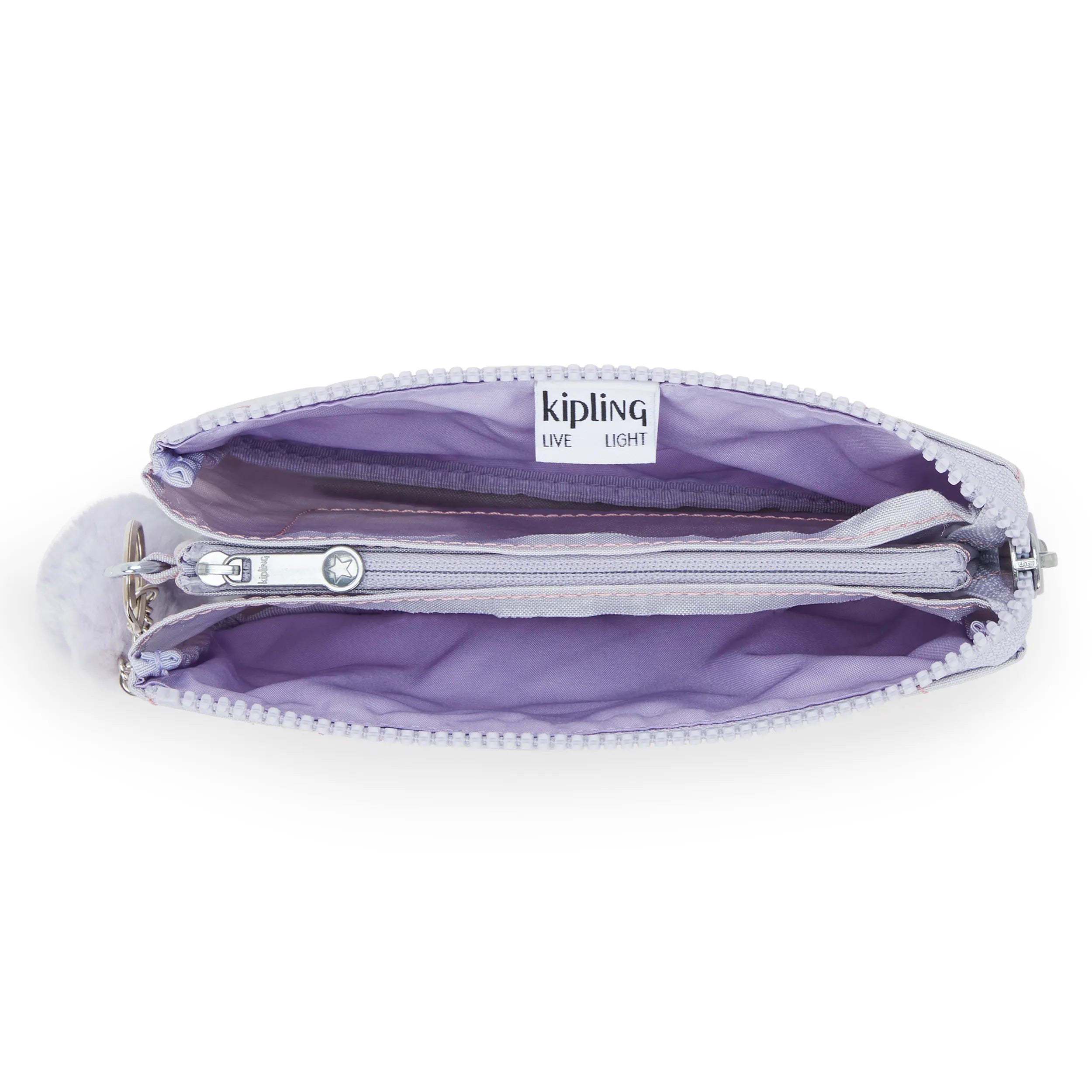 Kipling Creativity L in Hearts Shimmer — angle view 2