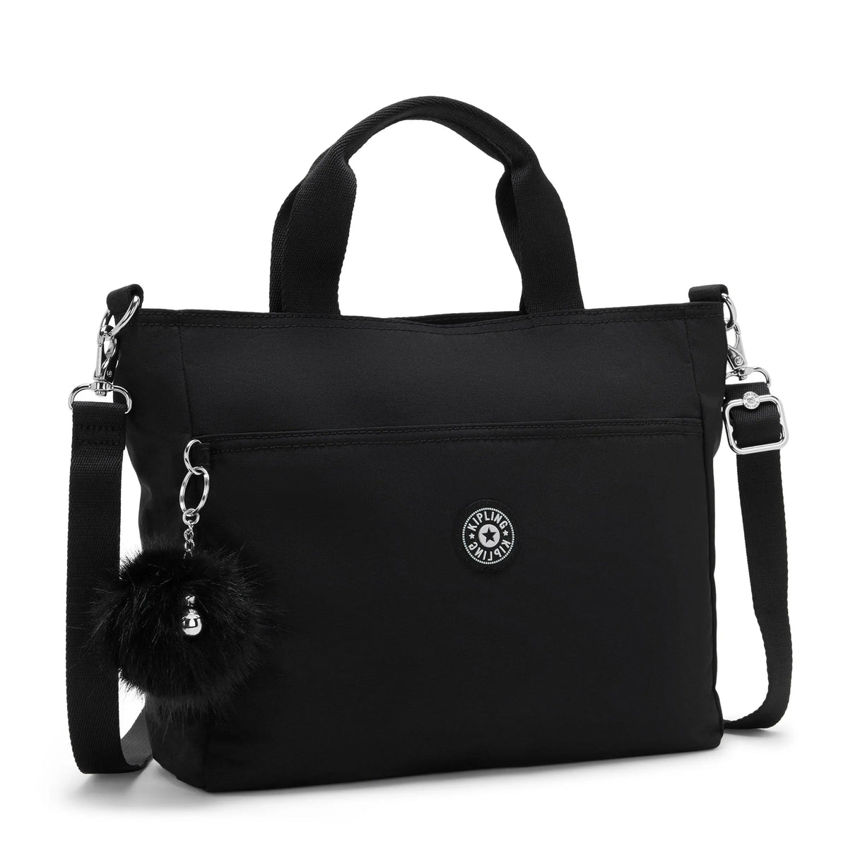 Kipling Lavena Small Tote in Black — angle view 4