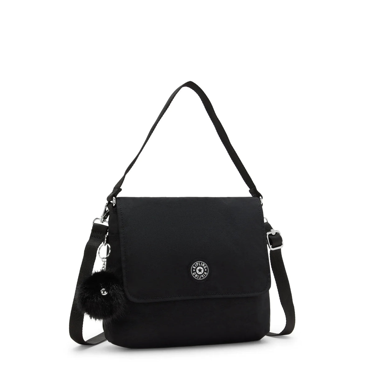 Kipling Siraz Shoulder Bag in Black — angle view 4