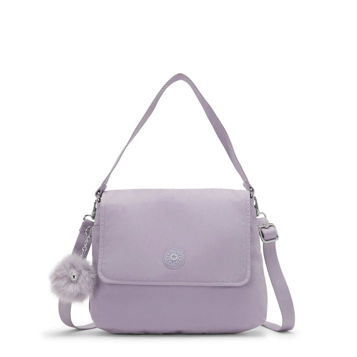 Kipling Siraz Shoulder Bag in Stylish Lilac — front view