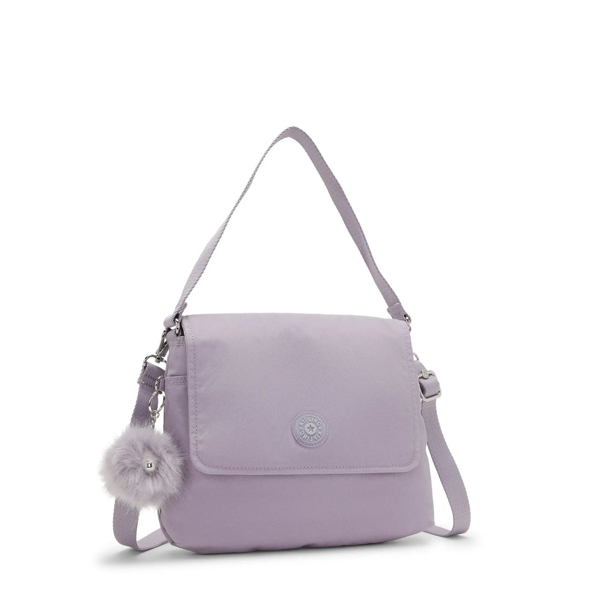 Kipling Siraz Shoulder Bag in Stylish Lilac — angle view 4