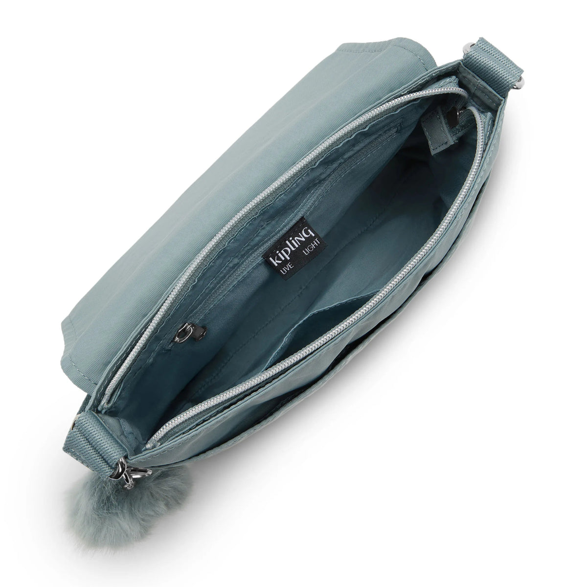 Kipling Siraz Shoulder Bag in Green Air — angle view 4