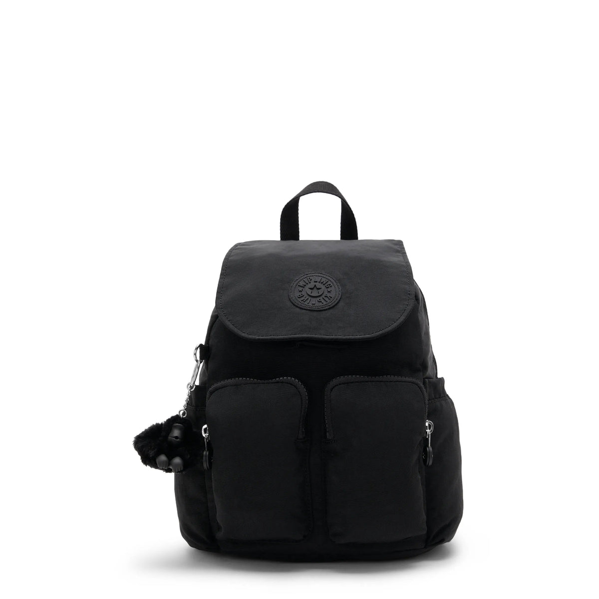 Kipling City Pocket Mini in Black Noir — front view # color_Black Noir