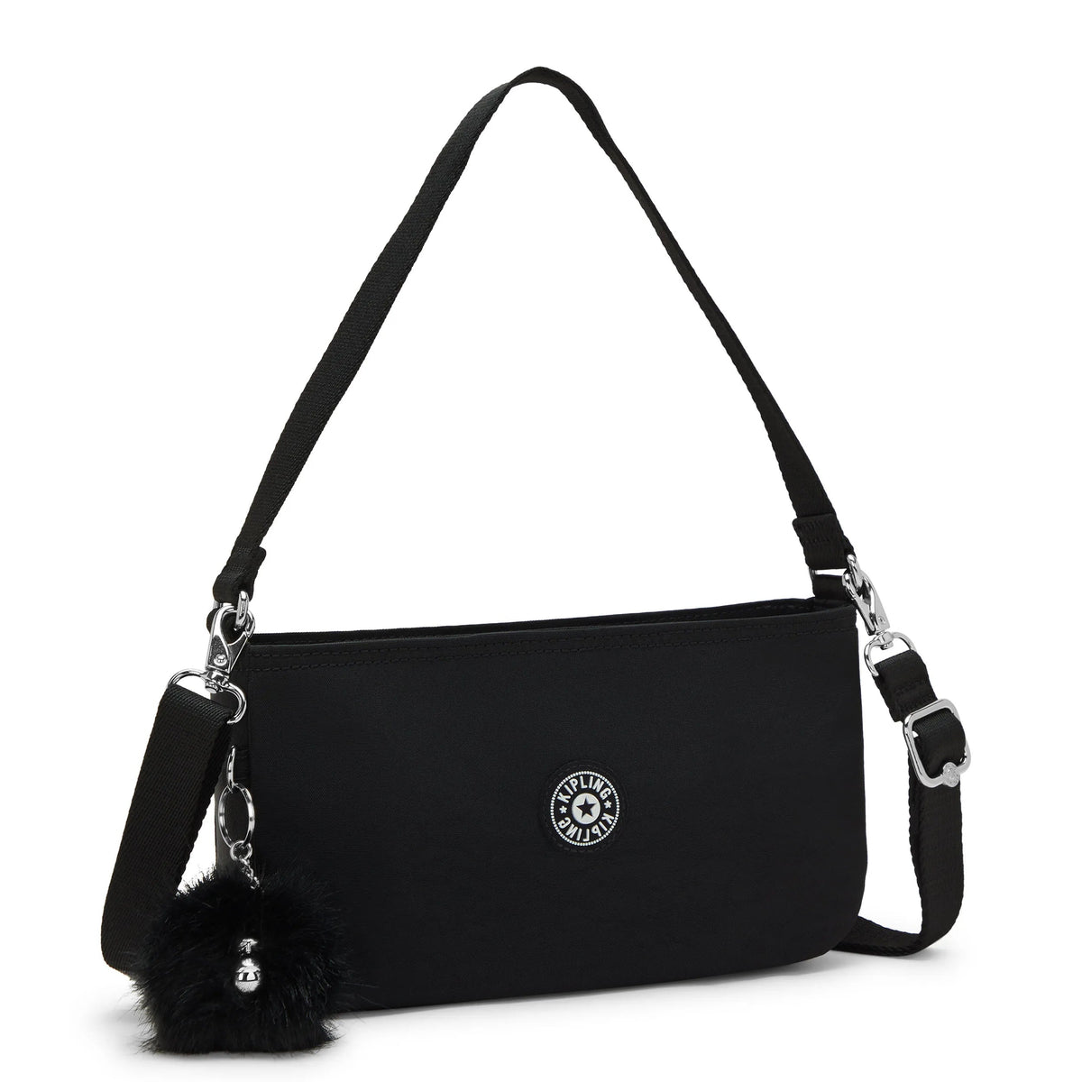 Kipling Jamari Shoulder Bag in Black — angle view 4