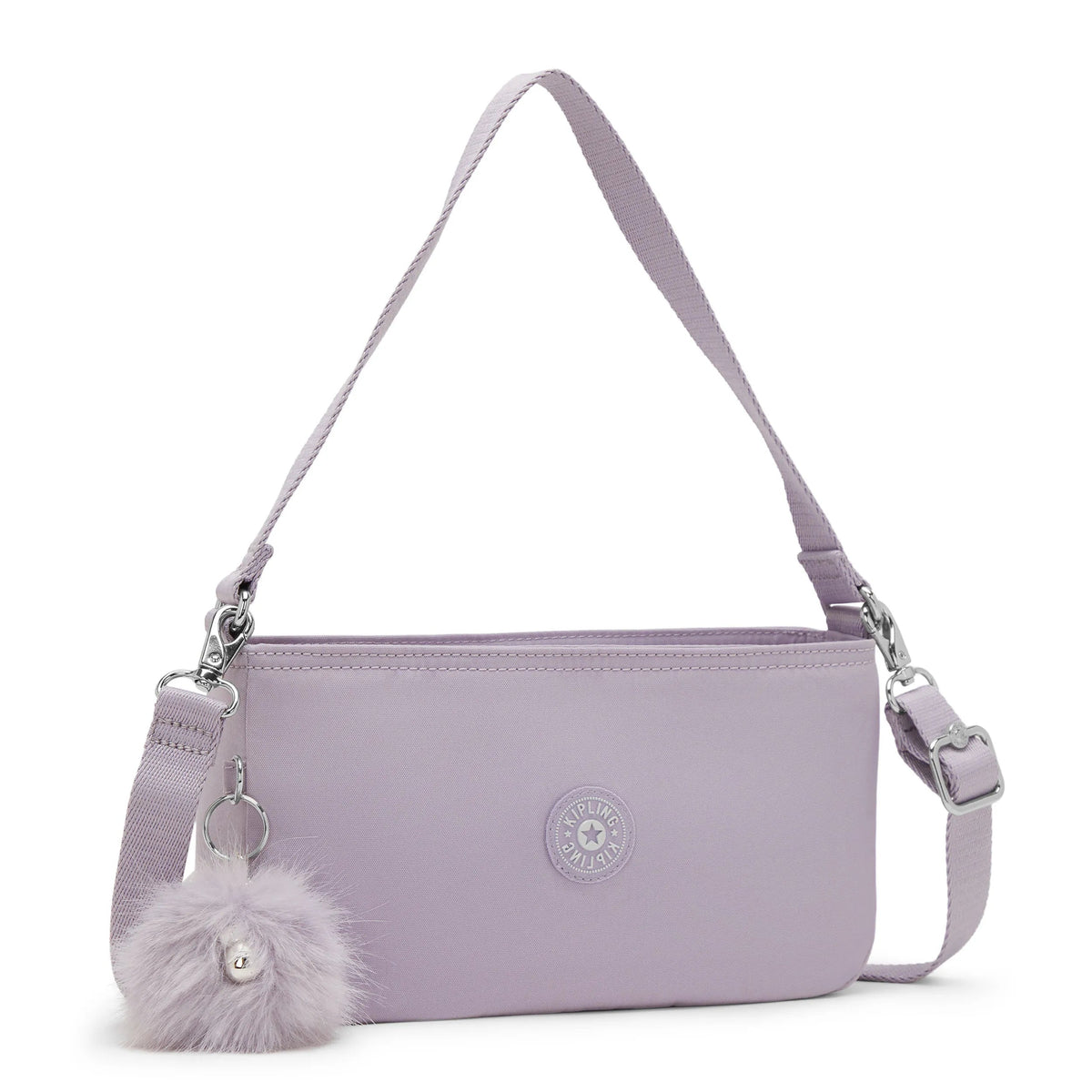 Kipling Jamari Shoulder Bag in Stylish Lilac — angle view 4