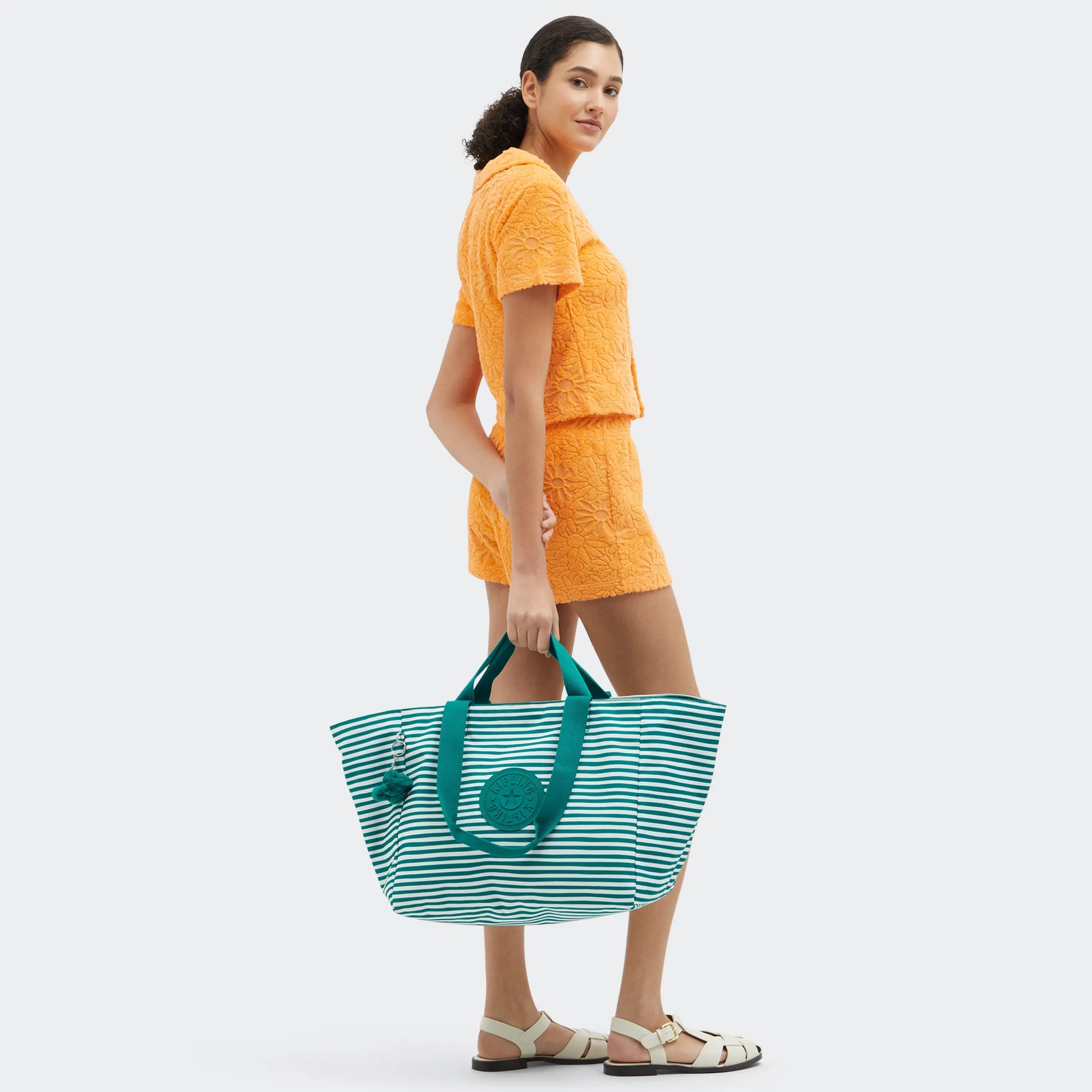 Kipling Naomi in Parasol Stripes — back view